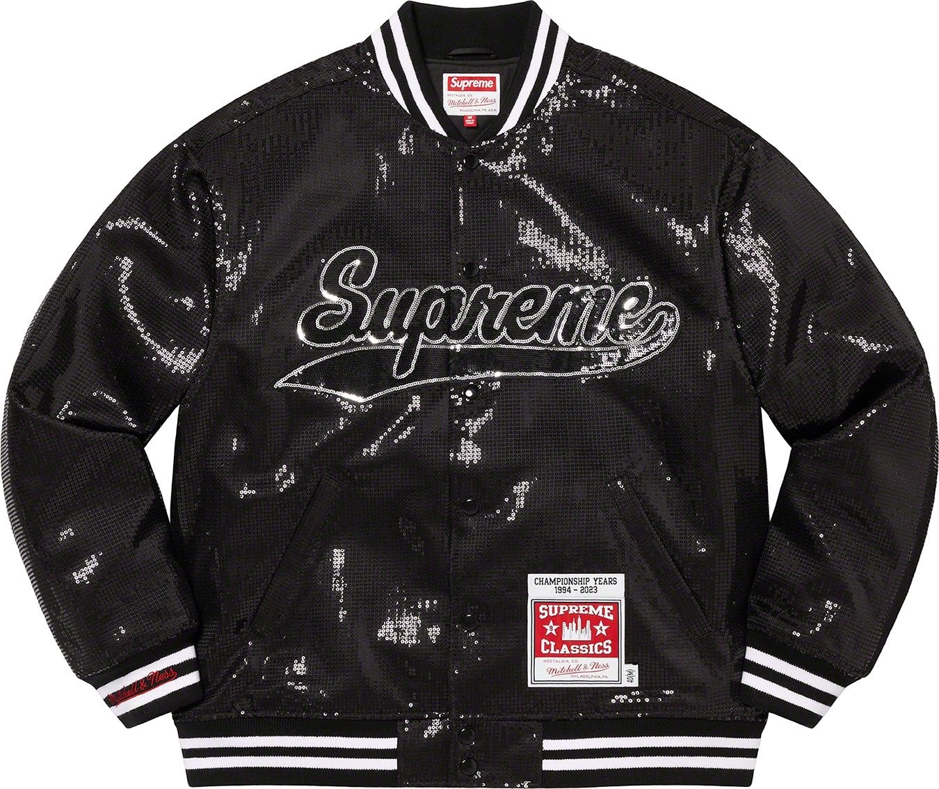 Supreme®/Mitchell & Ness® Sequin Varsity Jacket view 7